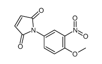 1-(4-甲氧基-3-硝基苯基)-1H-吡咯-2,5-二酮结构式