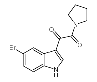 1-(5-溴-1H-吲哚-3-基)-2-(哌啶-1-基)乙烷-1,2-二酮结构式