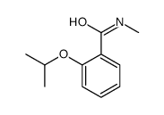2-Isopropyloxybenzoic acid methyl amide结构式