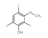 2,4,6-triiodo-3-methoxy-phenol structure