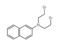 2-Naphthalenamine, N,N-bis(2-bromoethyl)- (9CI) structure