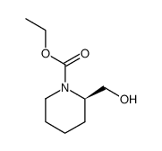 (R)-hydroxymethyl-piperidine-1-carboxylic-acid- ethyl ester Structure