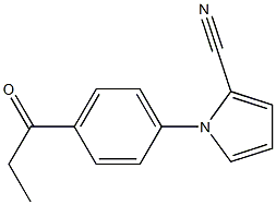 1-(4-propionylphenyl)-1H-pyrrole-2-carbonitrile Structure