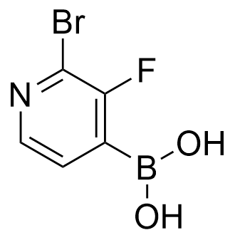 (2-Bromo-3-fluoropyridin-4-yl)boronic acid Structure