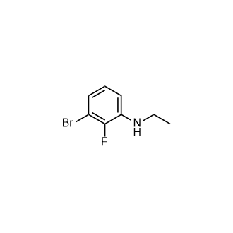 3-Bromo-N-ethyl-2-fluoroaniline Structure