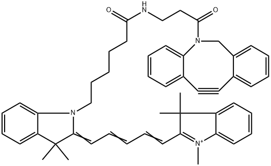 CY5-二苯基环辛炔;CY5-二苯并环辛炔结构式