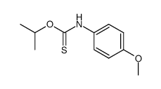 4-Methoxyphenylthiocarbamidsaeure-O-isopropylester Structure