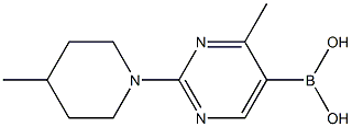 4-Methyl-2-(4-methylpiperidino)pyrimidine-5-boronic acid图片