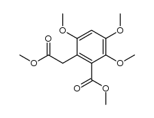 methyl 2,3,5-trimethoxy-6-(methoxycarbonylmethyl)benzoate Structure