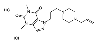 1,3-dimethyl-7-[3-(4-prop-2-enylpiperazin-1-yl)propyl]purine-2,6-dione,dihydrochloride结构式