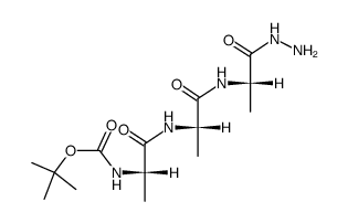 Boc-Ala-Ala-Ala-NHNH2 structure