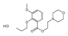 2-morpholin-4-ium-4-ylethyl 3-methoxy-2-propoxybenzoate,chloride结构式