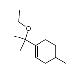 1-(2-ethoxypropan-2-yl)-4-methylcyclohex-1-ene结构式