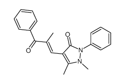 1,5-dimethyl-4-[(E)-2-methyl-3-oxo-3-phenylprop-1-enyl]-2-phenylpyrazol-3-one Structure