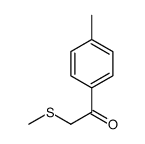 1-(4-methylphenyl)-2-methylsulfanylethanone结构式