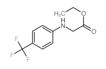 Glycine,N-[4-(trifluoromethyl)phenyl]-, ethyl ester structure