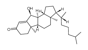 6α-Hydroxy-3-oxo-B-norcholesten-(4) Structure