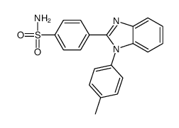 4-[1-(4-methylphenyl)benzimidazol-2-yl]benzenesulfonamide结构式