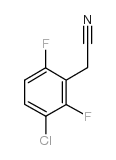 3-chloro-2,6-difluorophenylacetonitrile structure