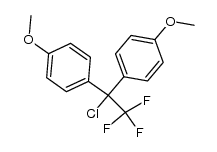 1,1-bis(p-methoxyphenyl)-2,2,2-trifluoroethyl chloride Structure