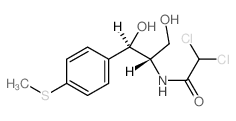 Acetamide,2,2-dichloro-N-[(1R,2S)-2-hydroxy-1-(hydroxymethyl)-2-[4-(methylthio)phenyl]ethyl]-,rel-结构式