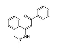 3-(2,2-dimethylhydrazinyl)-1,3-diphenylprop-2-en-1-one结构式