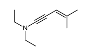 N,N-diethyl-4-methylpent-3-en-1-yn-1-amine结构式