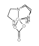 2-(bis(2-azanidylethyl)amino)ethylazanide; carbonic acid; cobalt Structure