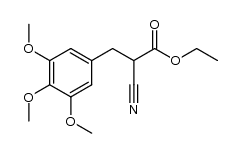 2-cyano-3-(3,4,5-trimethoxy-phenyl)propionic acid ethyl ester Structure