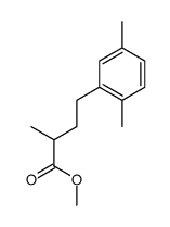 2-Methyl-4-(2,5-dimethylphenyl)butyric acid methyl ester结构式