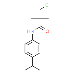 3-Chloro-N-(4-isopropylphenyl)-2,2-dimethylpropanamide结构式