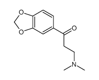 ω-(Dimethylamino)-3',4'-(methylenedioxy)propiophenone结构式