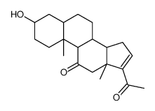 16,(5alpha)-Pregnen-3-alpha-ol-11,20-dione Structure