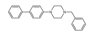 1-benzyl-4-biphenyl-4-yl-piperazine Structure