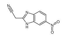 2-(氰基甲基)-5-硝基苯并咪唑结构式