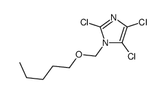 2,4,5-trichloro-1-(pentoxymethyl)imidazole结构式