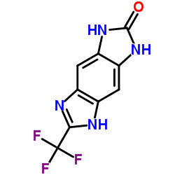 6-(Trifluoromethyl)-3,5-dihydroimidazo[4,5-f]benzimidazol-2(1H)-one结构式