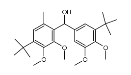 (rac)-4,5'-di-tert-butyl-6-methyl-2,3,3',4'-tetramethoxy-diphenylmethanol Structure