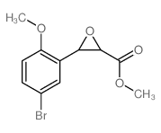methyl 3-(5-bromo-2-methoxy-phenyl)oxirane-2-carboxylate结构式