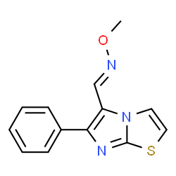 6-PHENYLIMIDAZO[2,1-B][1,3]THIAZOLE-5-CARBALDEHYDE O-METHYLOXIME Structure