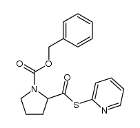 benzyl 2-((pyridin-2-ylthio)carbonyl)pyrrolidine-1-carboxylate Structure