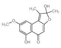 2,5-dihydroxy-8-methoxy-1,2-dimethylbenzo[e][1]benzofuran-6-one Structure