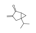 Bicyclo[3.1.0]hexan-2-one, 3-methylene-5-(1-methylethyl)-, (-)- (9CI) structure