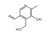 4-hydroxymethyl-2-methyl-5-vinyl-pyridin-3-ol结构式