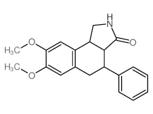 7,8-dimethoxy-4-phenyl-1,2,3a,4,5,9b-hexahydrobenzo[e]isoindol-3-one结构式