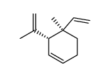 (+/-)-3r-isopropenyl-4c-methyl-4t-vinyl-cyclohexene Structure
