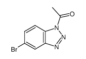 1-acetyl-5-bromo-1H-benzotriazole结构式