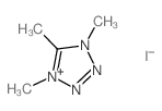 1,4,5-trimethyl-1,2,3-triaza-4-azoniacyclopenta-2,4-diene结构式