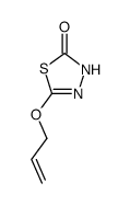 1,3,4-Thiadiazol-2(3H)-one,5-(2-propenyloxy)- (9CI)结构式