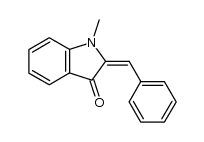 (E)-2-benzylidene-1-methylindolin-3-one Structure